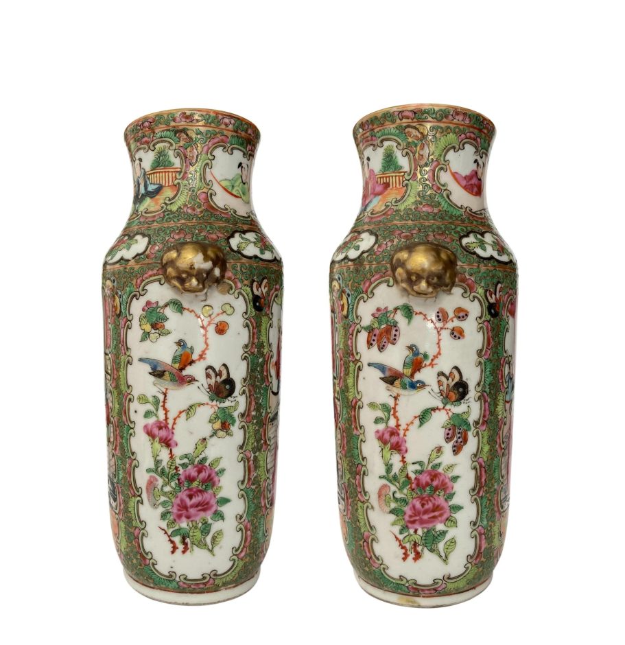 Paire de vases en porcelaine Chine, dynastie Qing, période Guangxu 