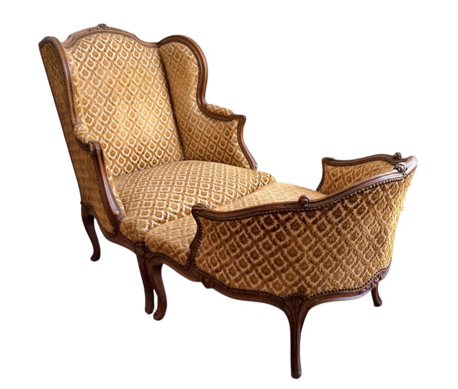 Duchesse de style Louis XV du XIXe siècle