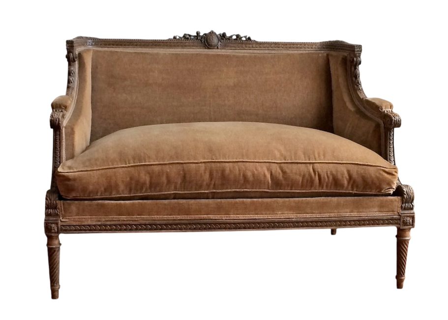 Petit canapé de style Louis XVI