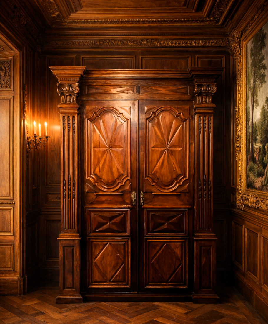 Armoire d'apparat en noyer