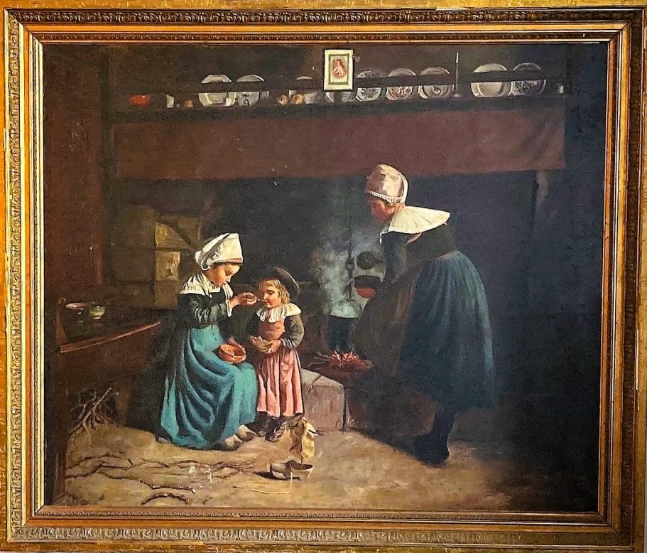 D'après Emma Herland (1855-1947) Le déjeuner du petit Potic